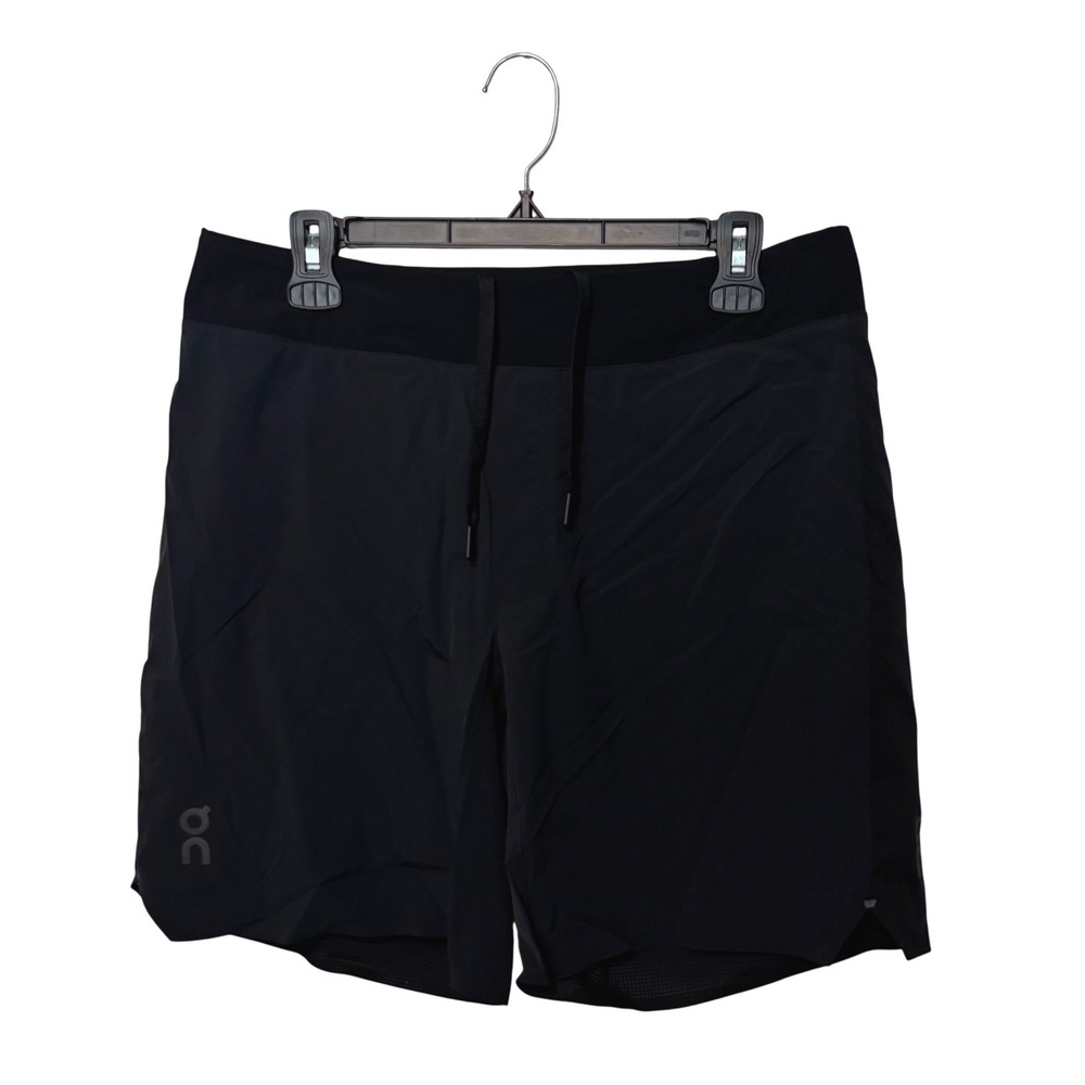 On Cloud Running Lightweight Shorts Mens L Black Brief Lined Athletic Training